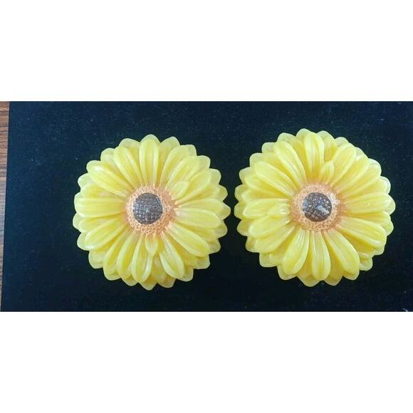Sunflower Floating Candles Yellow Flowers Sunflower Lot Of 2 Approx 5 inch - Picture 6 of 7